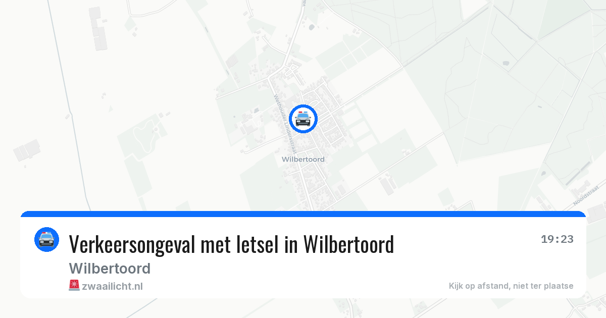 Verkeersongeval met letsel in Wilbertoord — 7 jul 2026