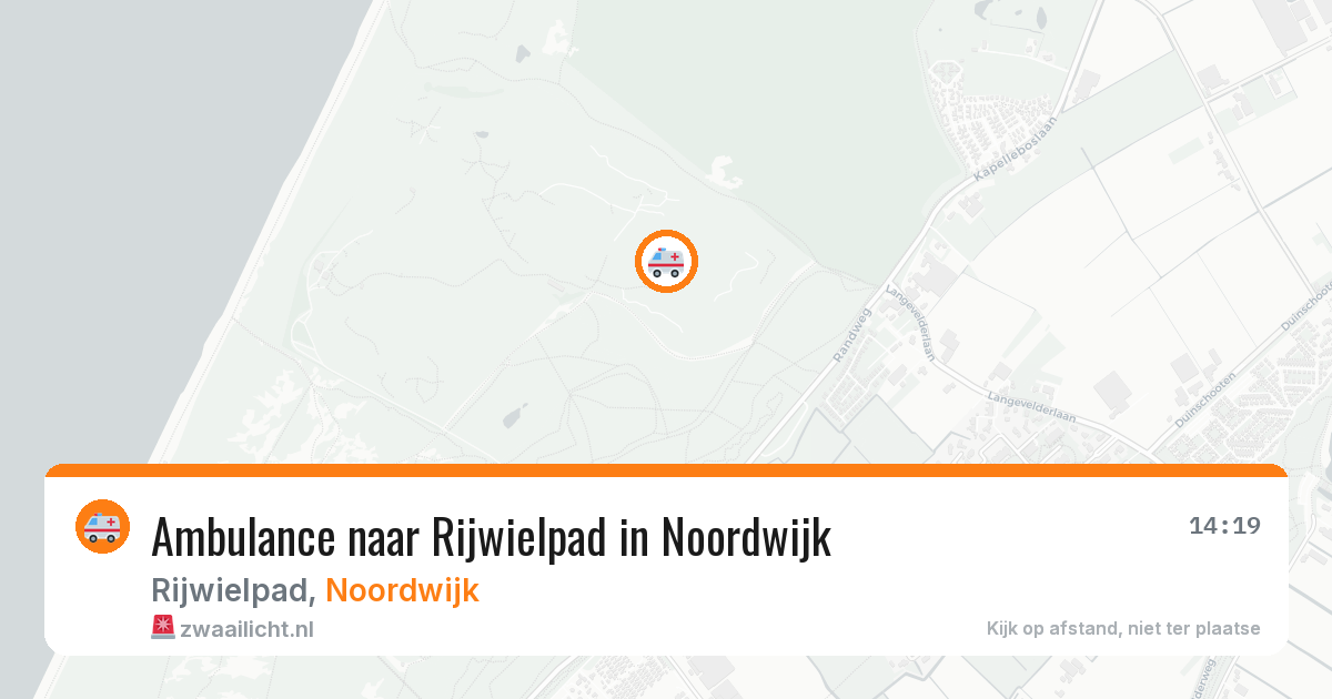 Ambulance naar Rijwielpad in Noordwijk — 3 jun 2026