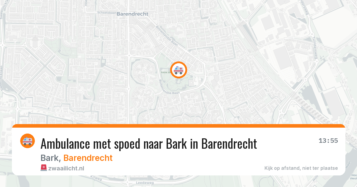 Ambulance met spoed naar Bark in Barendrecht — 27 jul 2026
