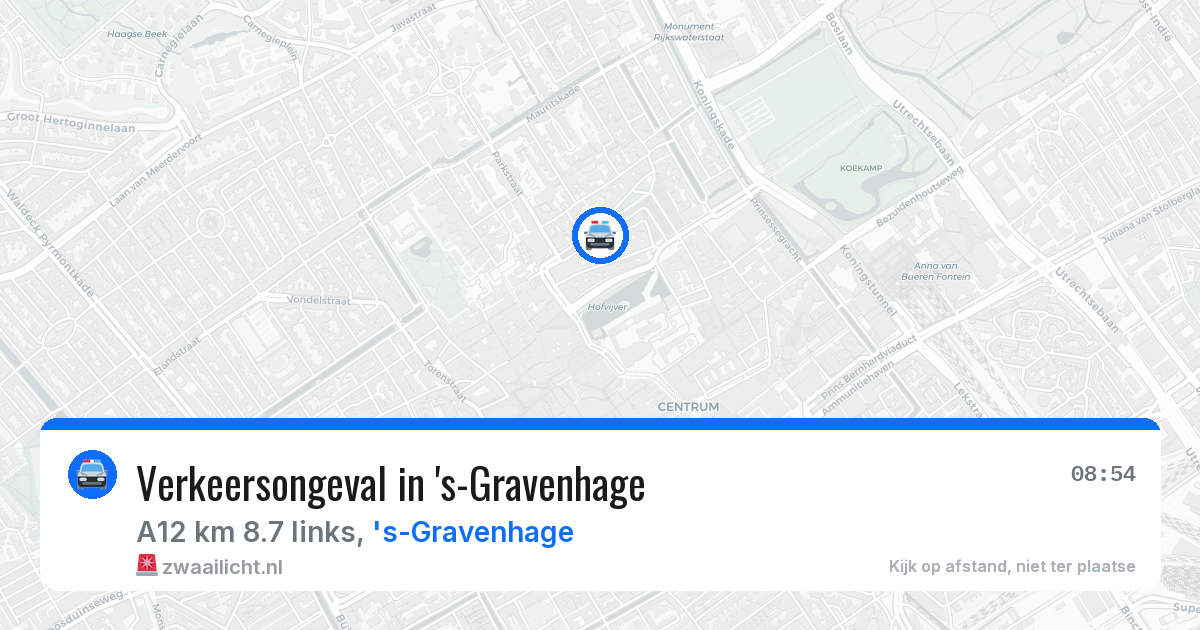 Verkeersongeval in 's-Gravenhage — 6 mei 2026