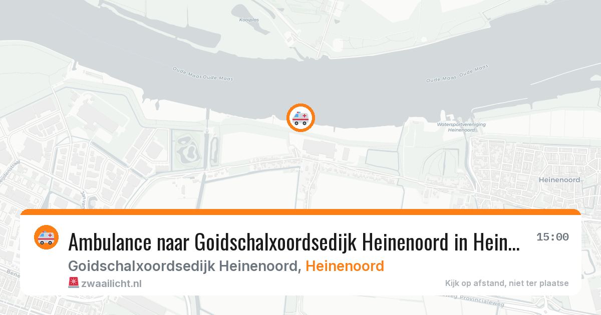 Ambulance naar Goidschalxoordsedijk Heinenoord in Heinenoord — 19 mei 2026