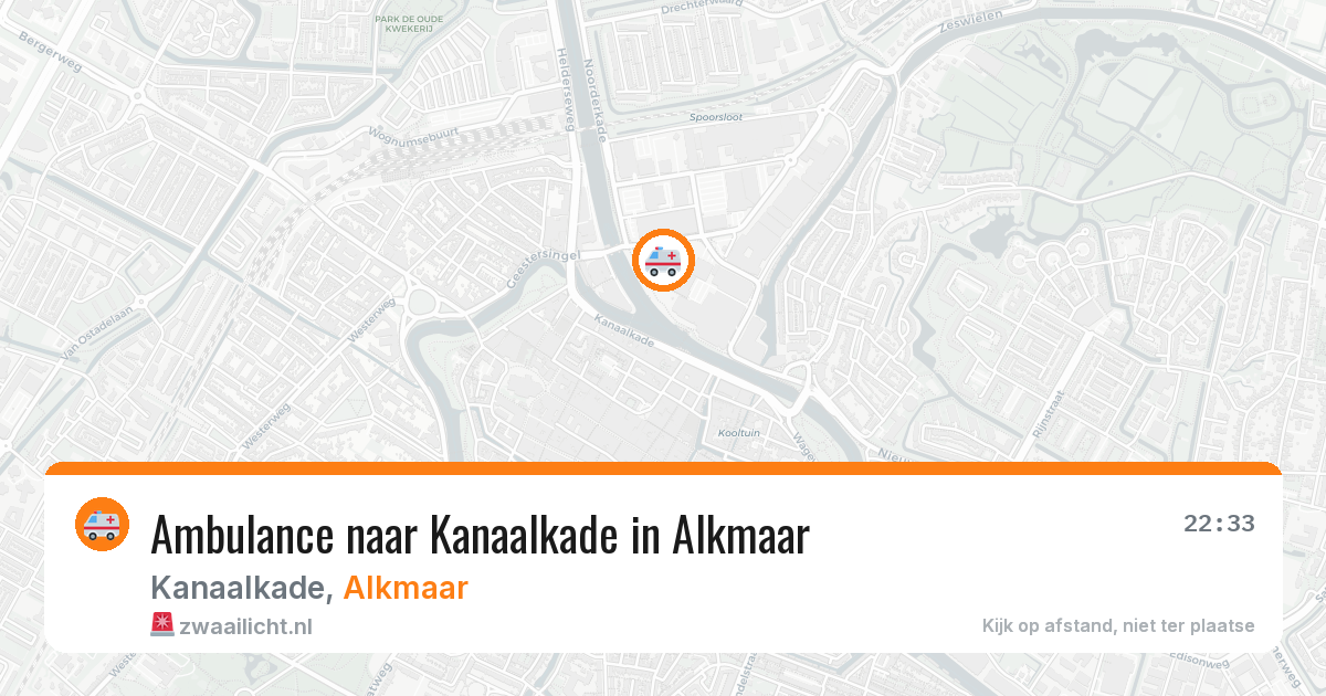 Ambulance naar Kanaalkade in Alkmaar — 28 jun 2026