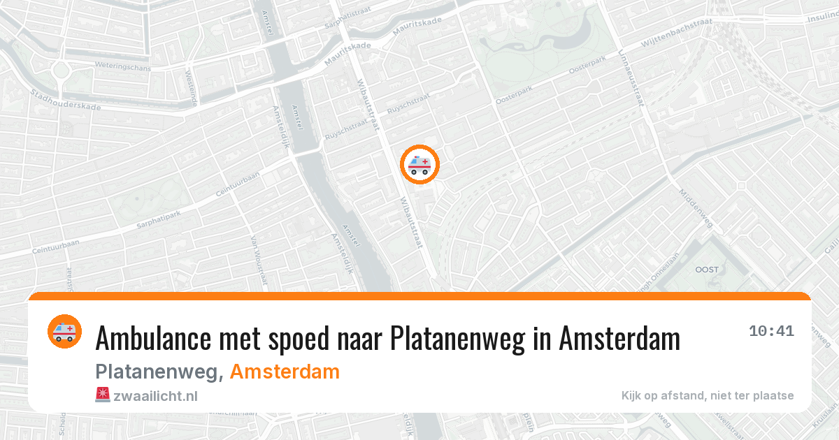 Ambulance met spoed naar Platanenweg in Amsterdam — 19 jun 2026