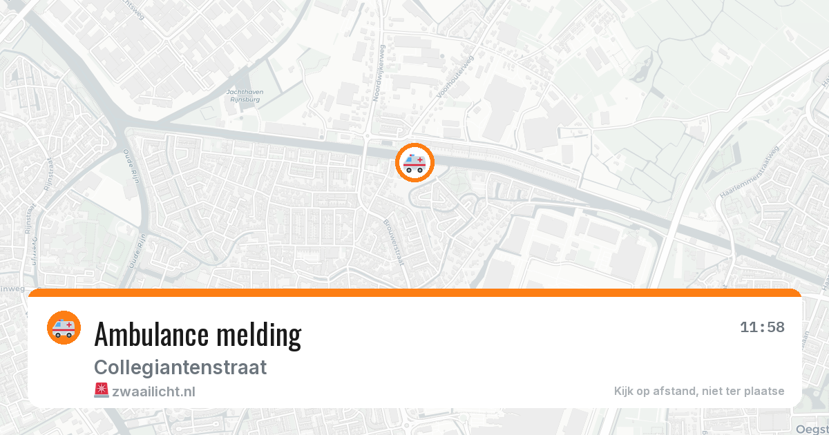 Ambulance melding — 24 jan 2026