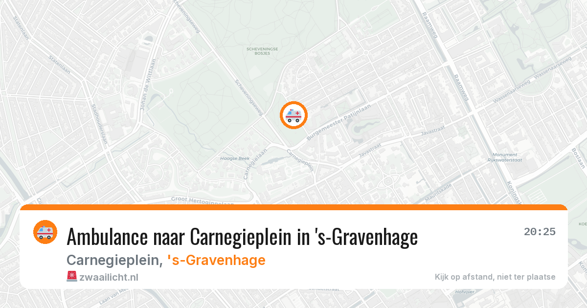 Ambulance naar Carnegieplein in 's-Gravenhage — 4 mei 2026