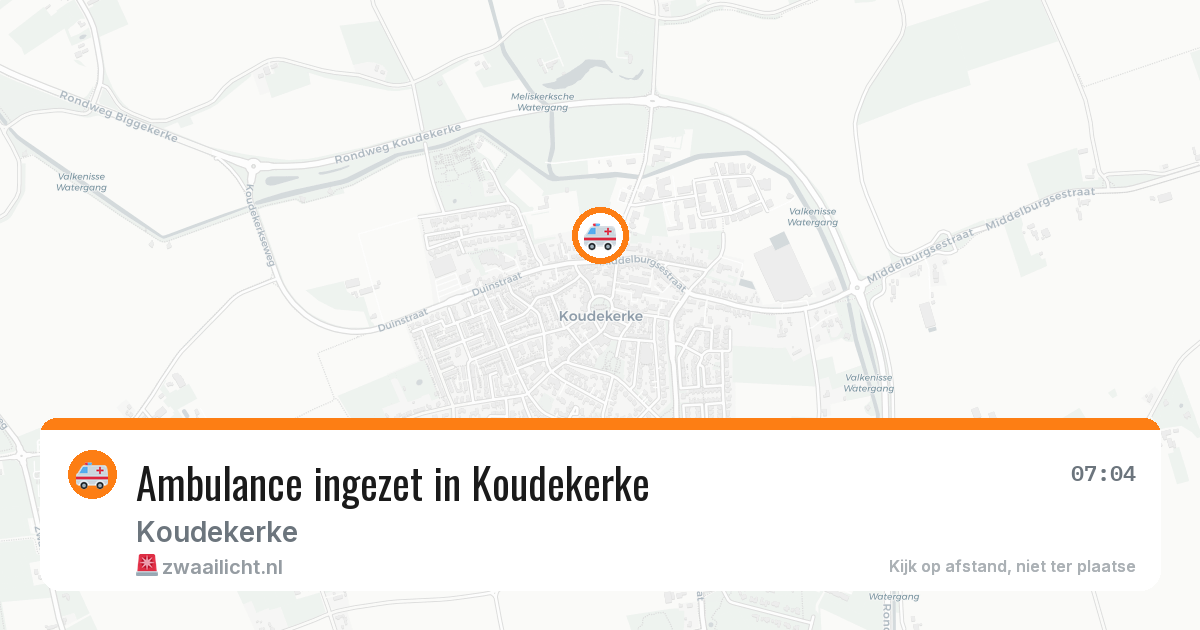 Ambulance ingezet in Koudekerke — 23 jun 2026