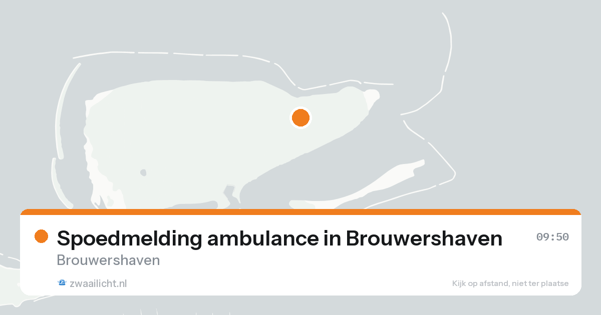 Spoedmelding ambulance in Brouwershaven — 25 aug 2026