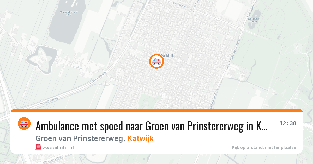 Ambulance met spoed naar Groen van Prinstererweg in Katwijk — 29 jan 2026