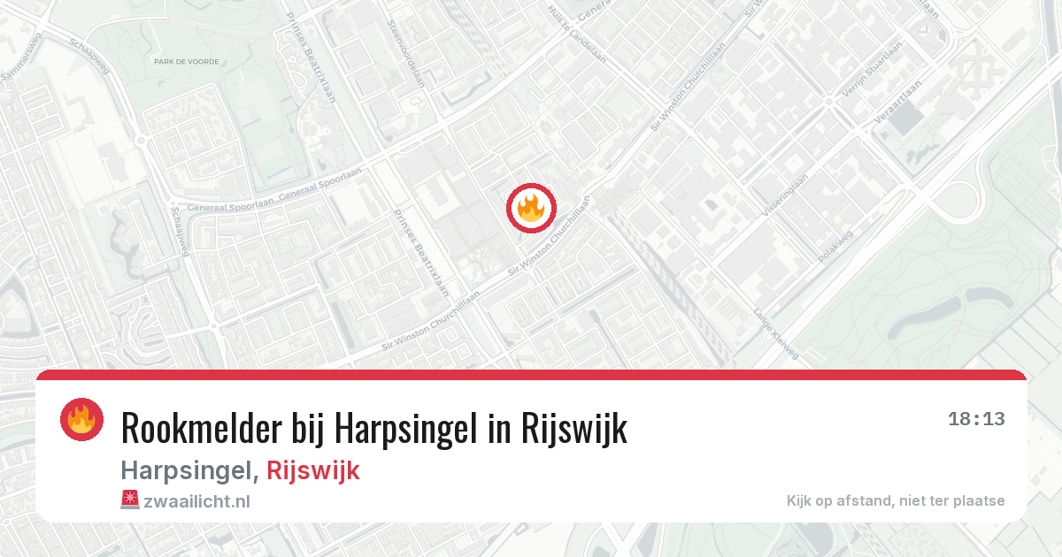Rookmelder bij Harpsingel in Rijswijk — 25 jun 2026