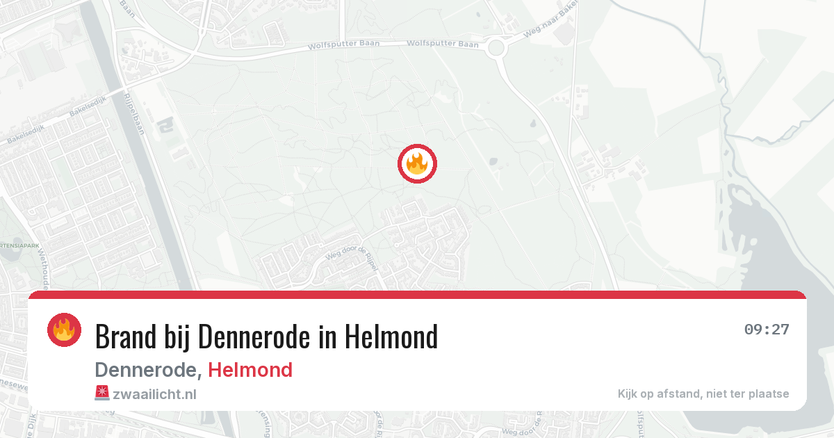 Brand bij Dennerode in Helmond — 11 aug 2026