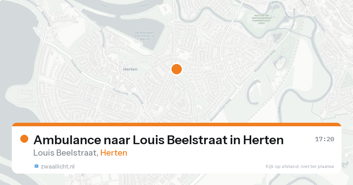 Ambulance naar Louis Beelstraat in Herten — 21 aug 2026