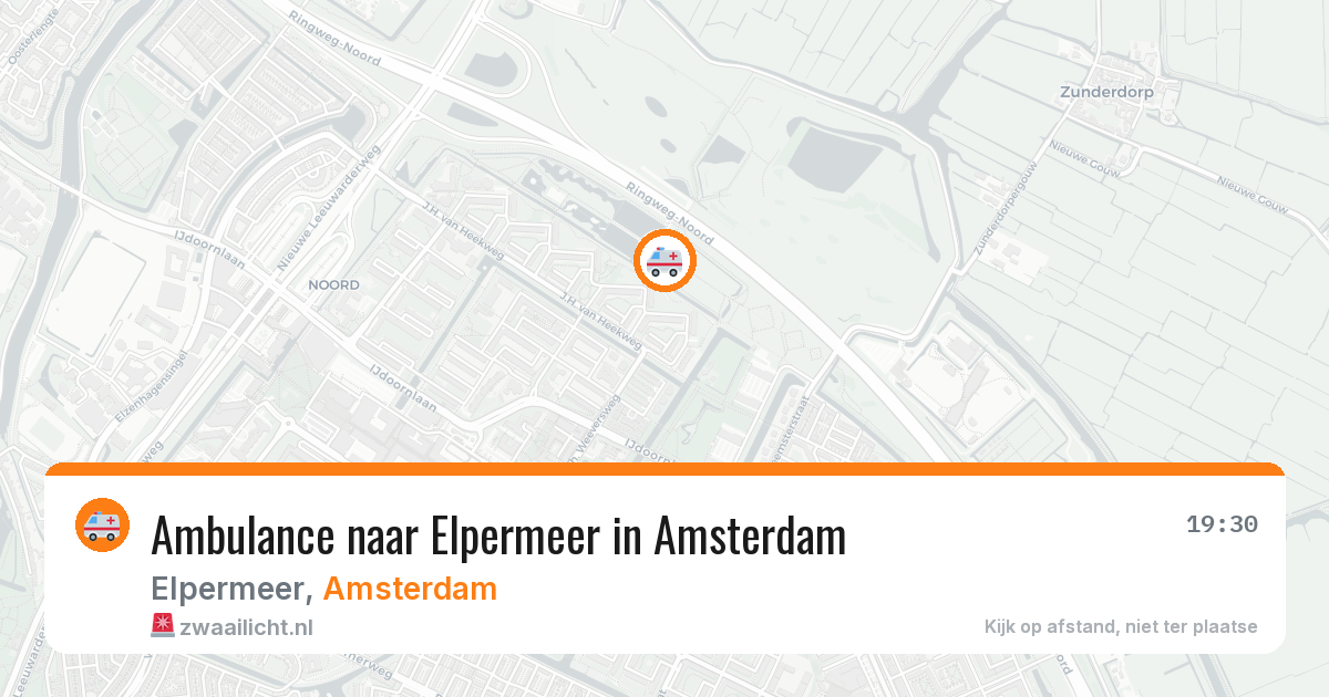 Ambulance naar Elpermeer in Amsterdam — 16 jun 2026