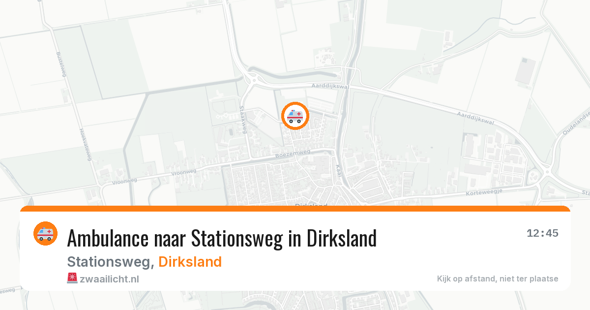 Ambulance naar Stationsweg in Dirksland — 10 mei 2026
