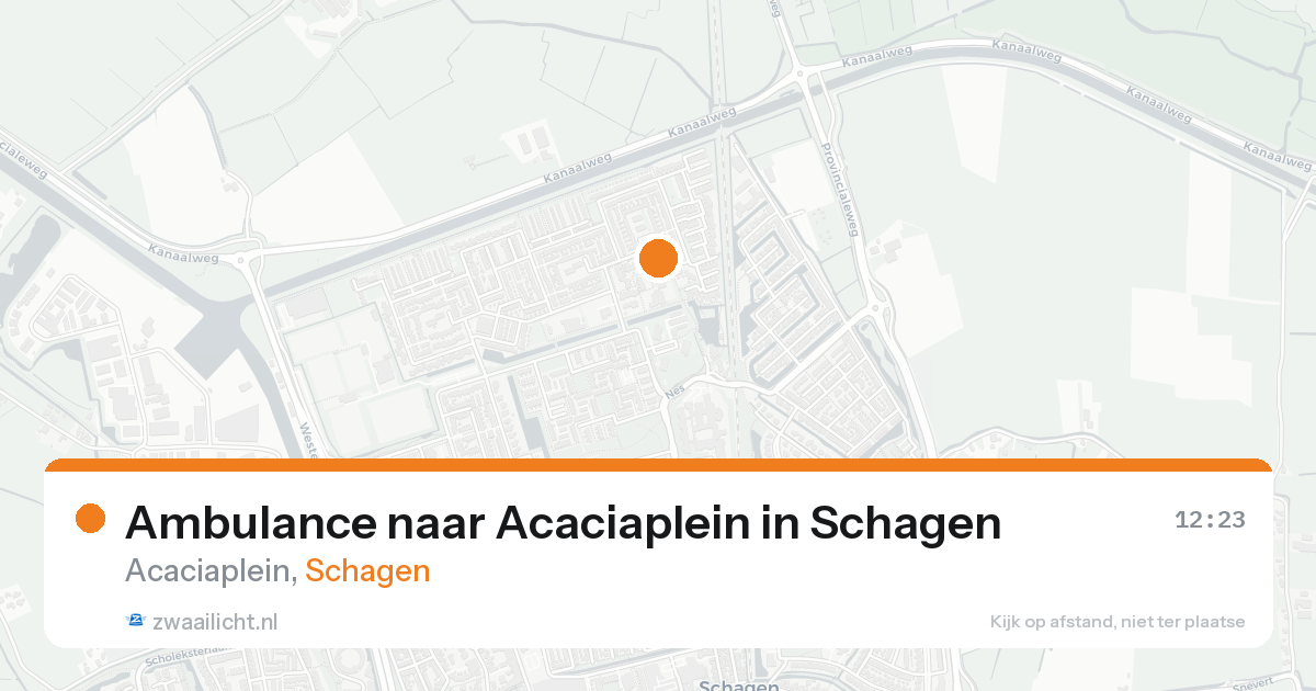 Ambulance naar Acaciaplein in Schagen — 23 aug 2026