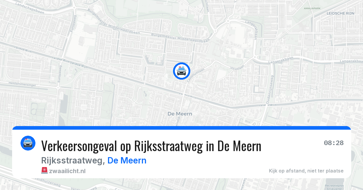 Verkeersongeval op Rijksstraatweg in De Meern — 30 jun 2026