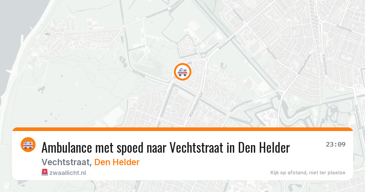 Ambulance met spoed naar Vechtstraat in Den Helder — 3 jun 2026