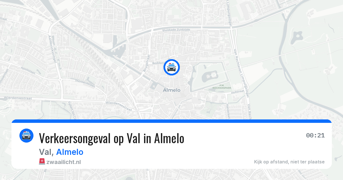 Verkeersongeval op Val in Almelo — 20 jun 2026