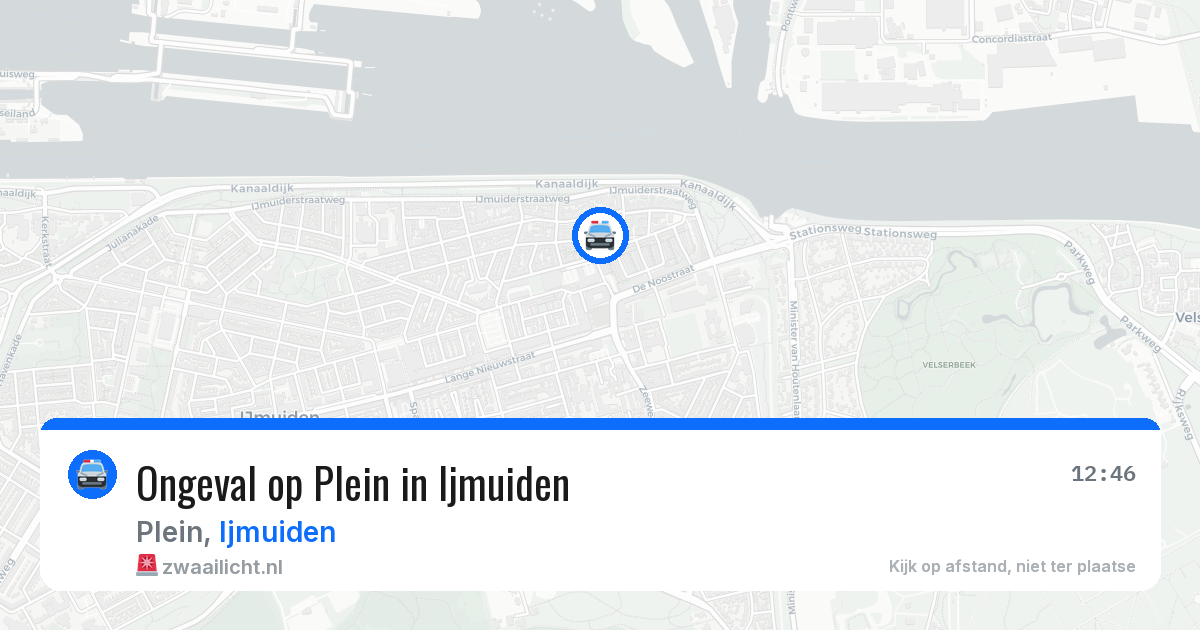 Ongeval op Plein in Ijmuiden — 16 jul 2026