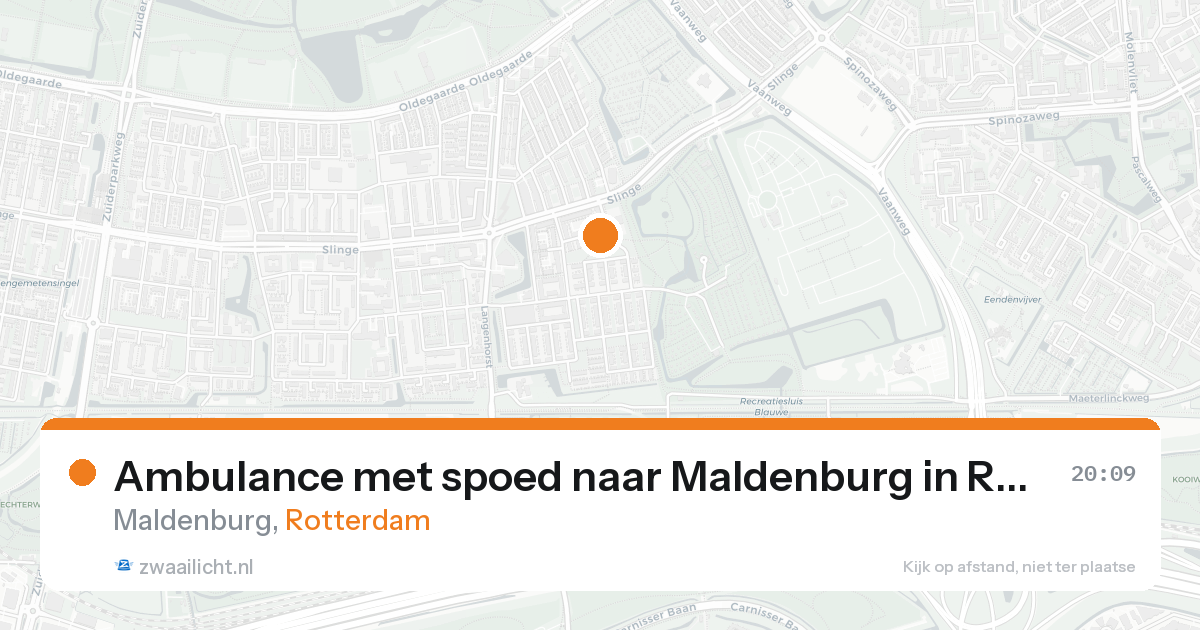 Ambulance met spoed naar Maldenburg in Rotterdam — 7 feb 2026