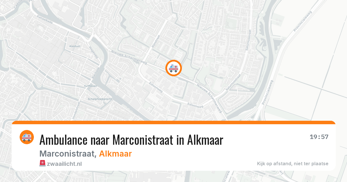 Ambulance naar Marconistraat in Alkmaar — 13 feb 2026