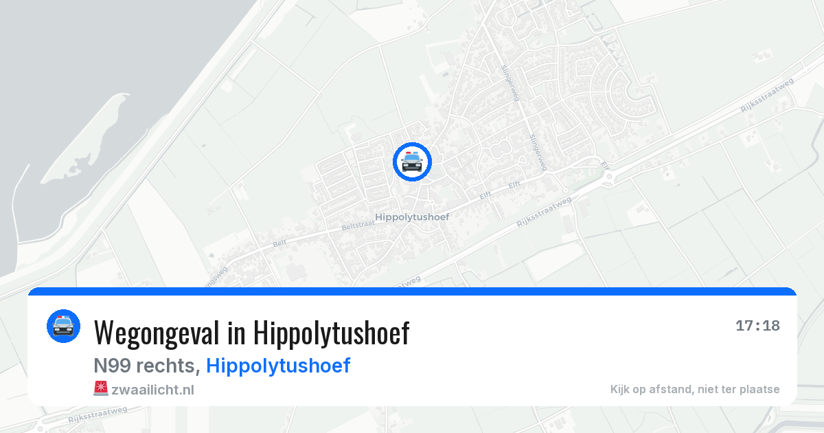 Wegongeval in Hippolytushoef — 10 jun 2026