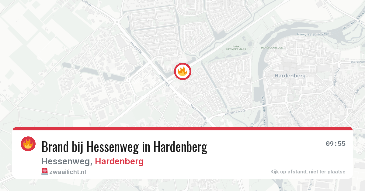 Brand bij Hessenweg in Hardenberg — 16 jul 2026