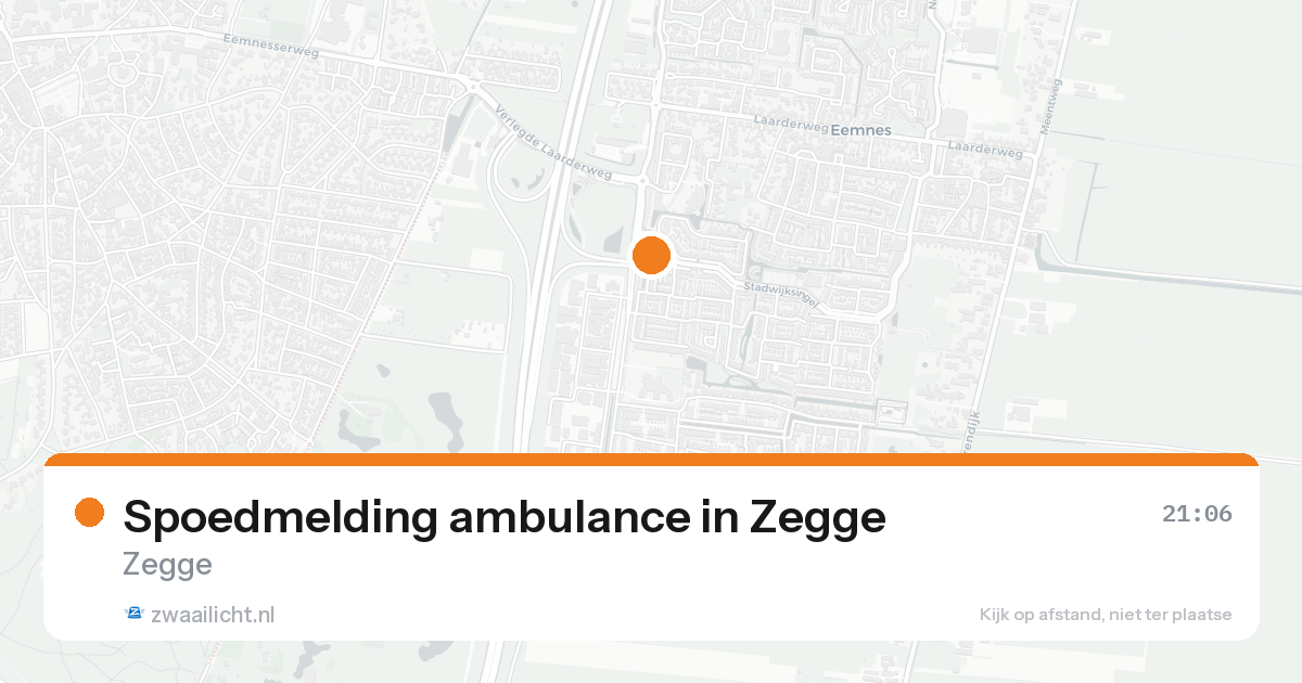 Spoedmelding ambulance in Zegge — 30 jan 2026