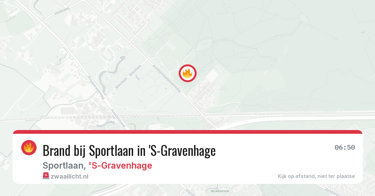 Brand bij Sportlaan in 'S-Gravenhage — 18 feb 2026