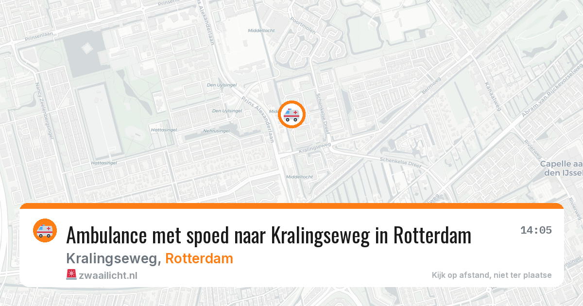 Ambulance met spoed naar Kralingseweg in Rotterdam — 28 mei 2026