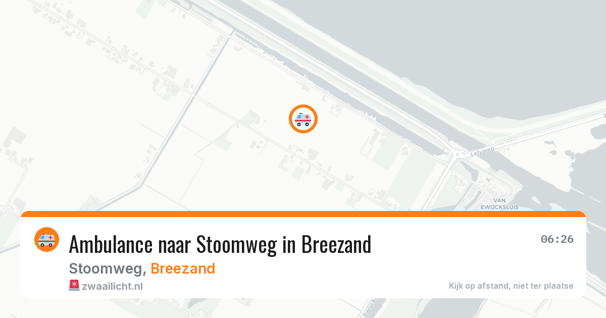 Ambulance naar Stoomweg in Breezand — 19 mei 2026