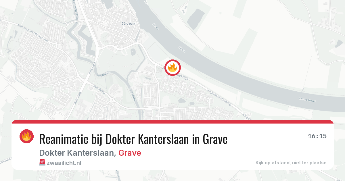 Reanimatie bij Dokter Kanterslaan in Grave — 4 jul 2026