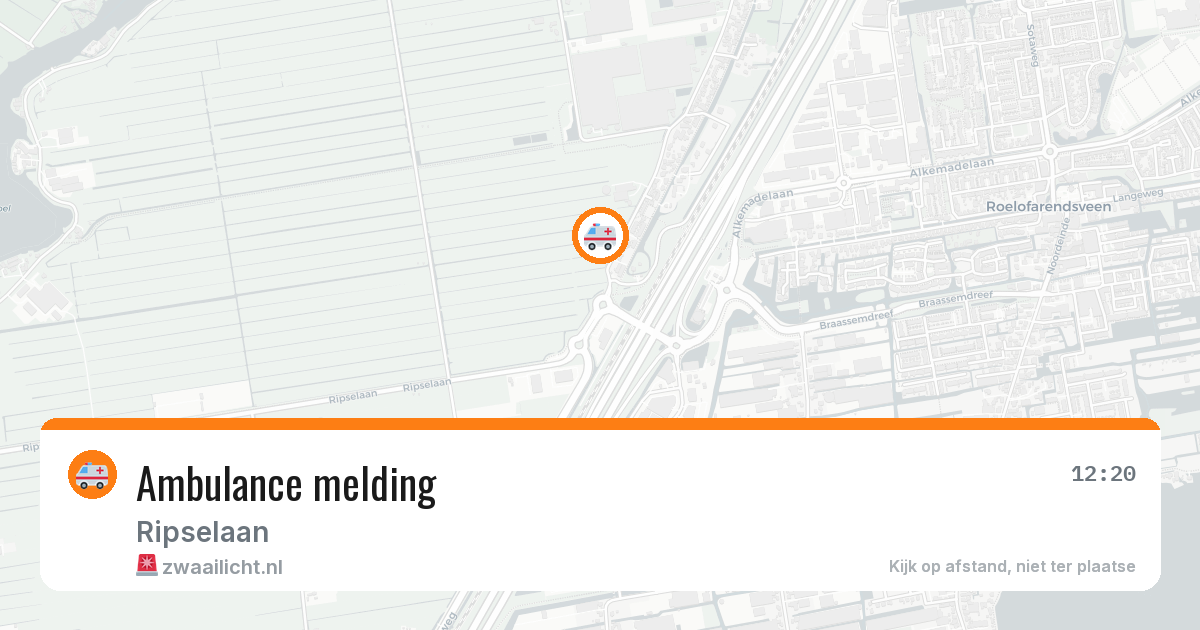 Ambulance melding — 3 mei 2026