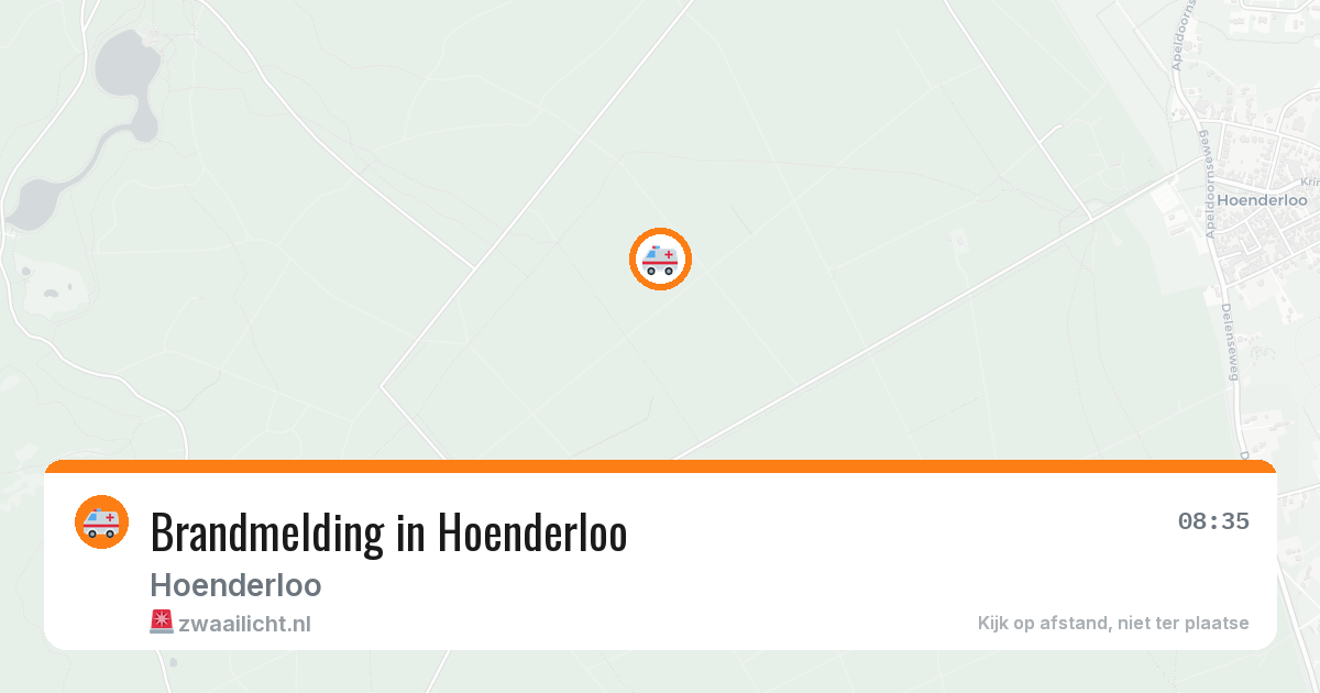 Brandmelding in Hoenderloo — 20 jul 2026