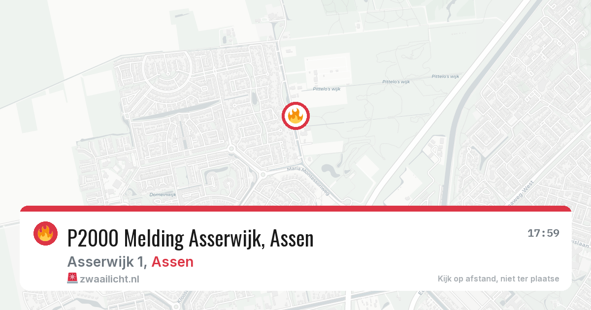 P2000 Melding Asserwijk, Assen — 9 aug 2026