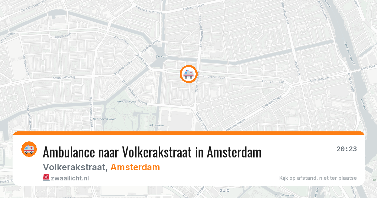 Ambulance naar Volkerakstraat in Amsterdam — 26 jun 2026