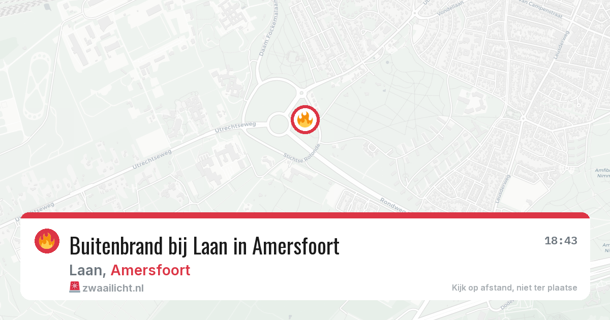 Buitenbrand bij Laan in Amersfoort — 3 aug 2026