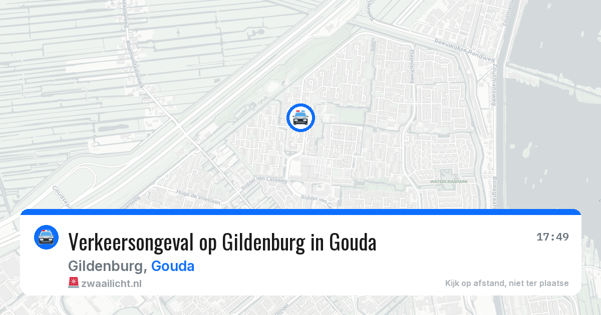 Verkeersongeval op Gildenburg in Gouda — 2 mei 2026