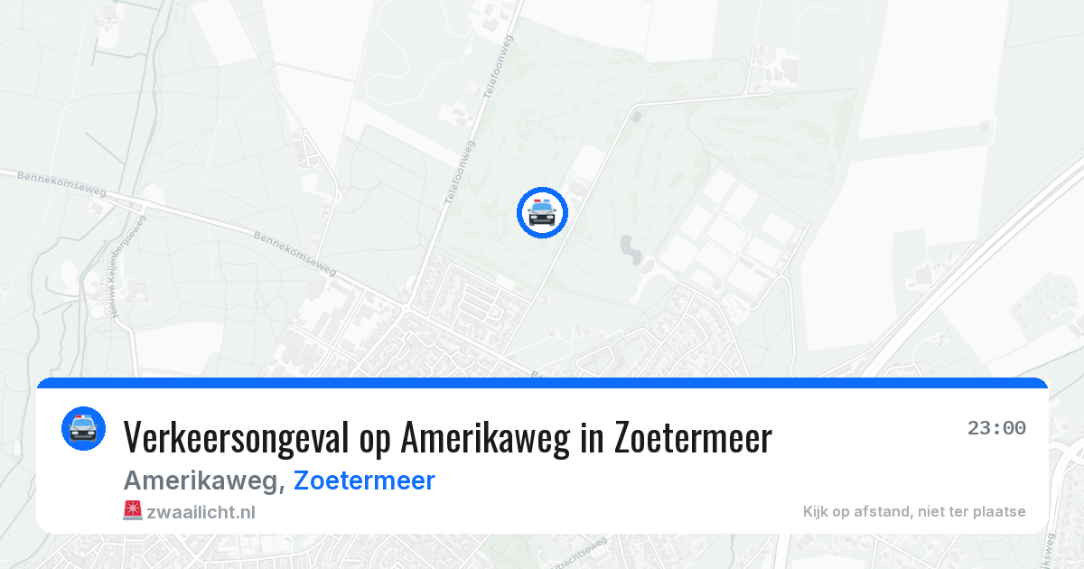 Verkeersongeval op Amerikaweg in Zoetermeer — 28 jan 2026