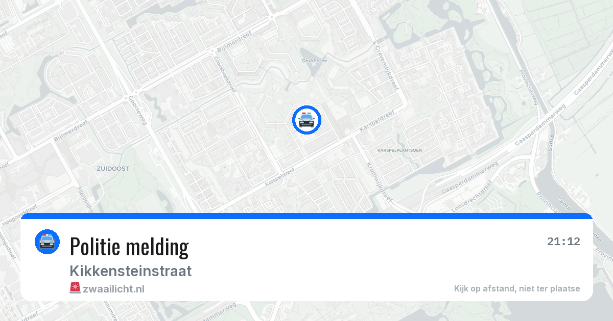 Politie melding — 10 mrt 2026
