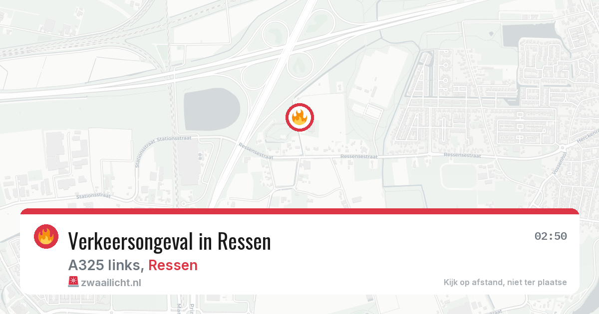 Verkeersongeval in Ressen — 28 jun 2026