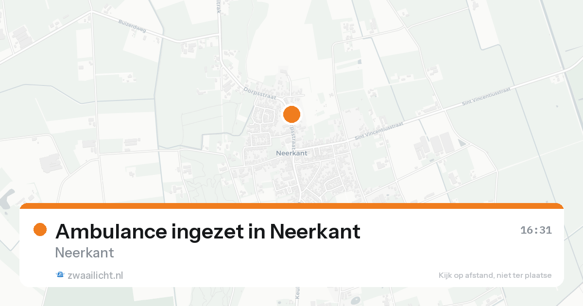 Ambulance ingezet in Neerkant — 7 feb 2026
