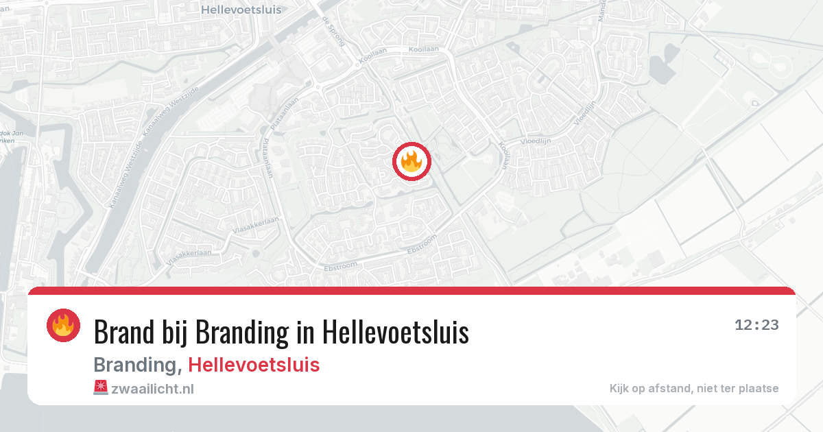 Brand bij Branding in Hellevoetsluis — 22 jun 2026