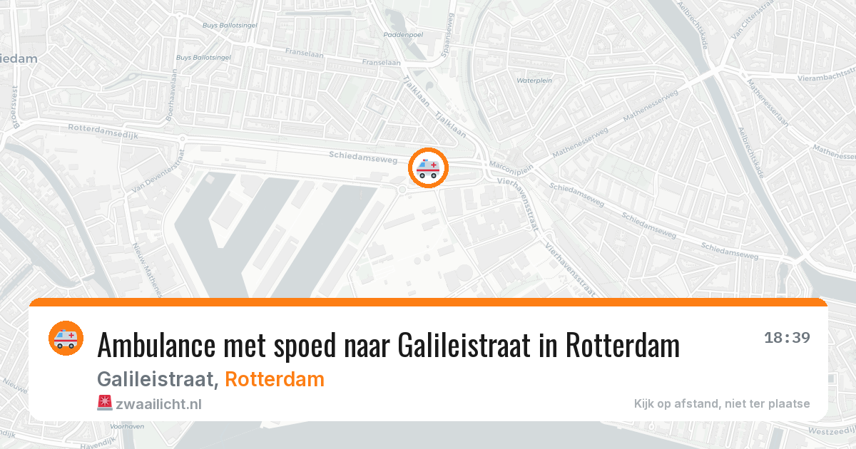 Ambulance met spoed naar Galileistraat in Rotterdam — 8 feb 2026