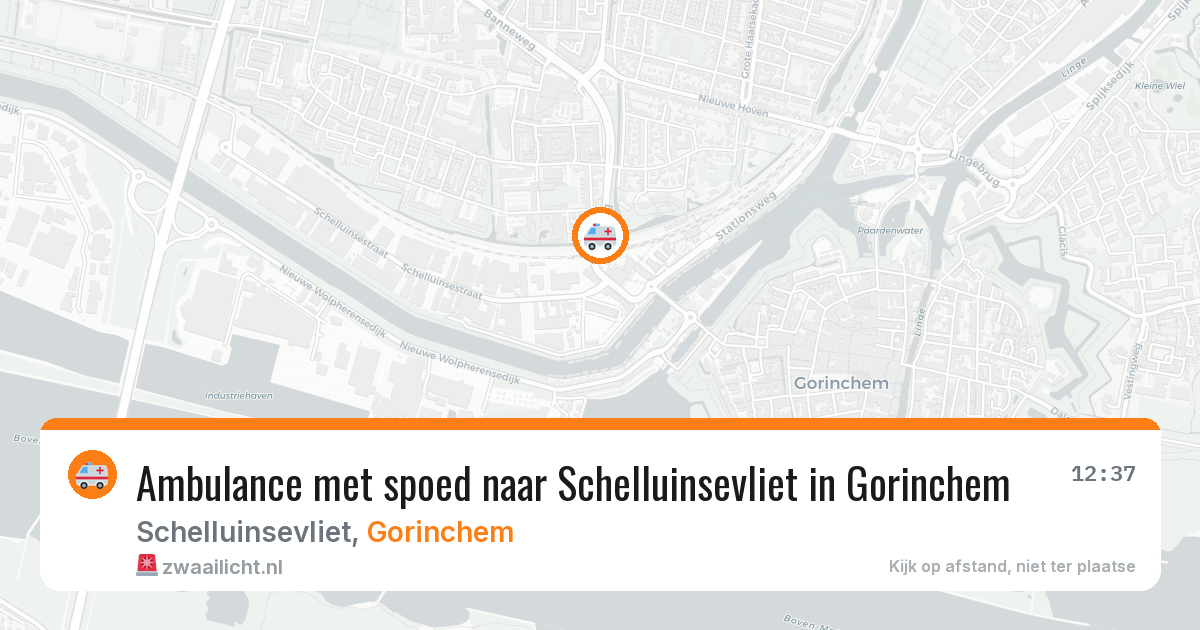 Ambulance met spoed naar Schelluinsevliet in Gorinchem — 13 mei 2026