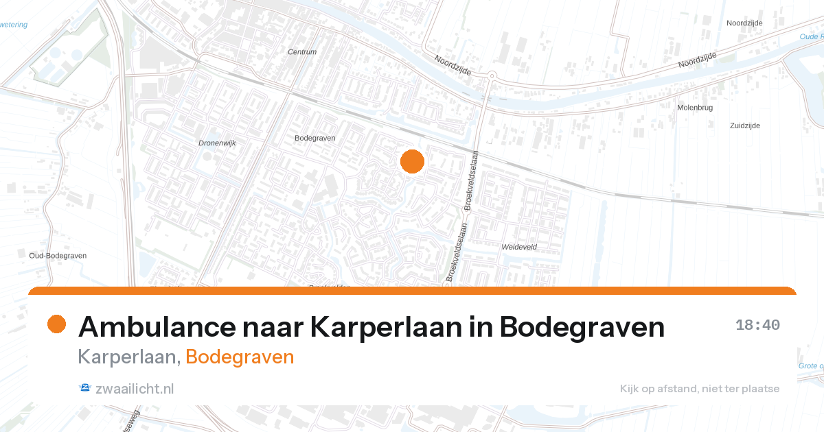 Ambulance naar Karperlaan in Bodegraven — 11 mrt 2026