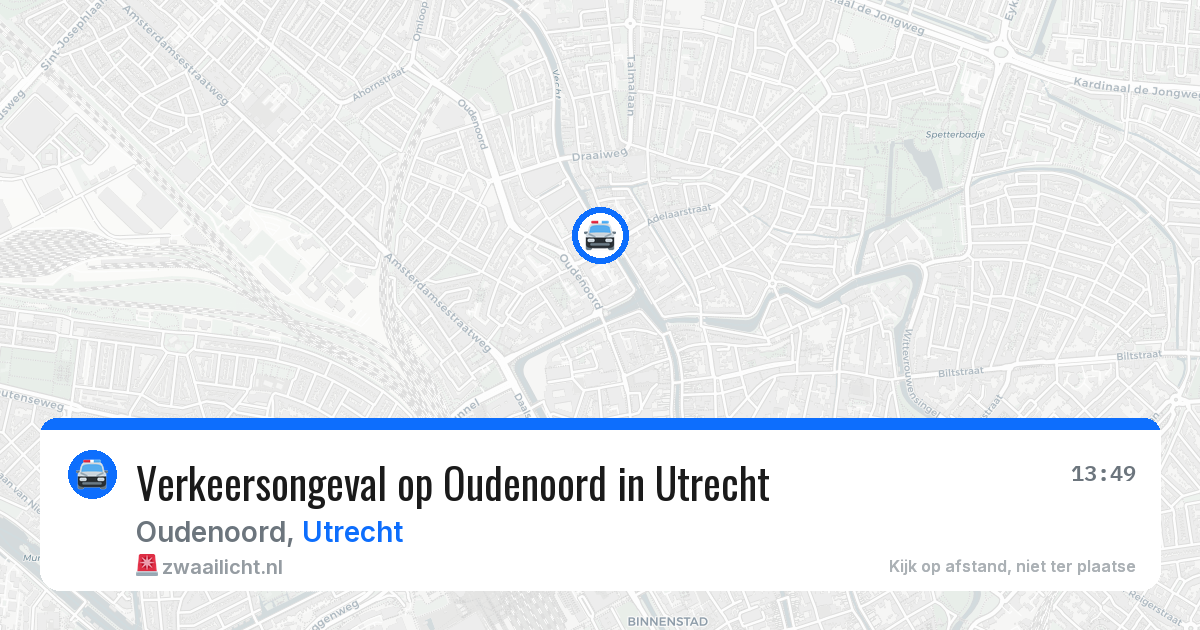 Verkeersongeval op Oudenoord in Utrecht — 20 mrt 2026