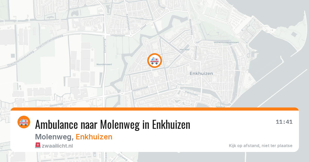 Ambulance naar Molenweg in Enkhuizen — 4 apr 2026