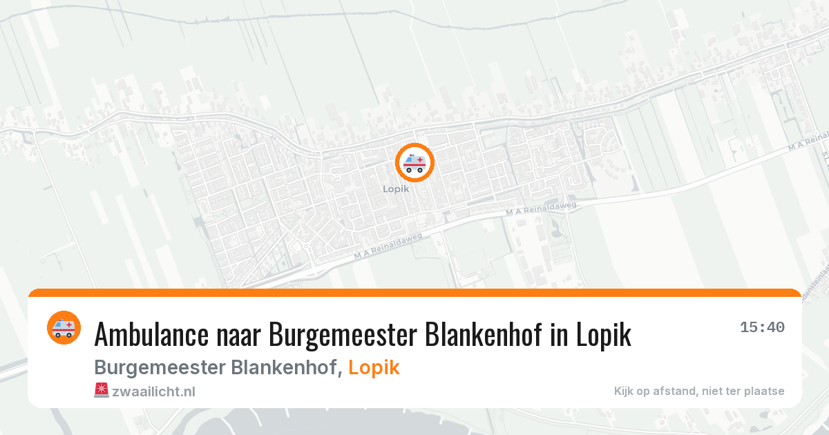 Ambulance naar Burgemeester Blankenhof in Lopik — 17 jun 2026