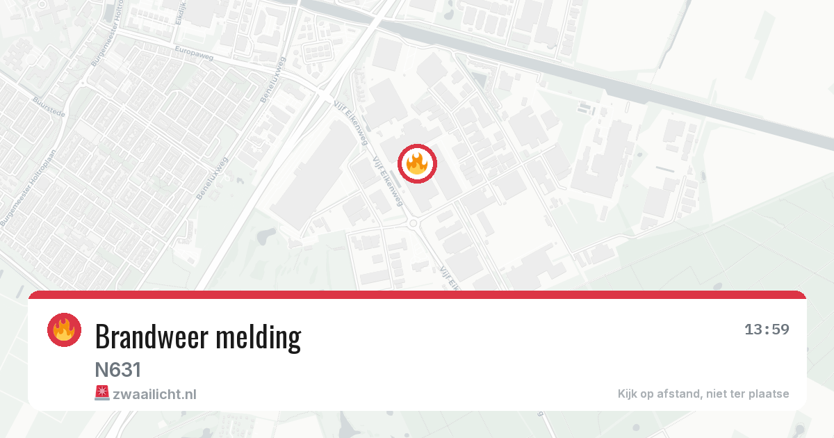 Brandweer melding — 17 jun 2026