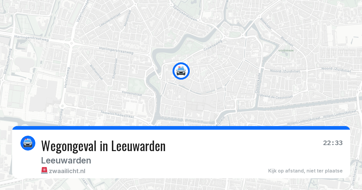 Wegongeval in Leeuwarden — 26 jul 2026